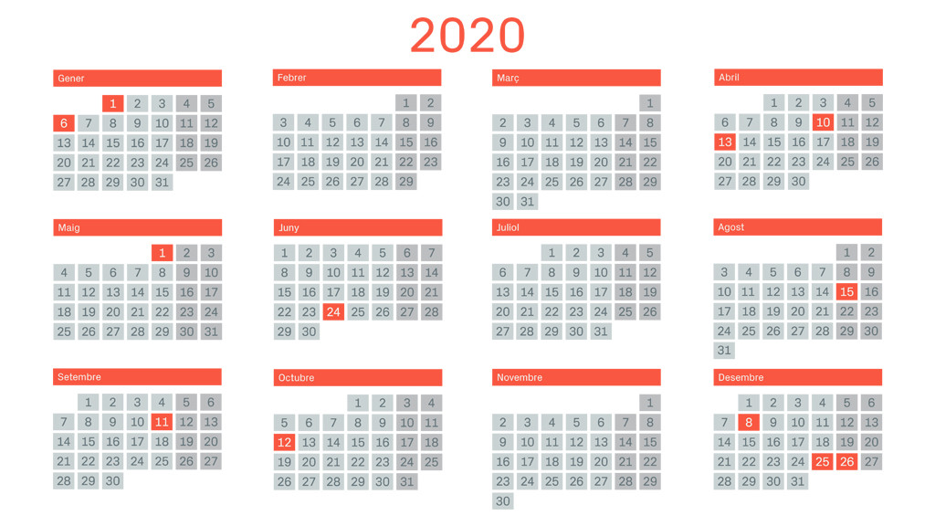 Calendario Laboral Madrid 2020 Con Todos Los Festivos