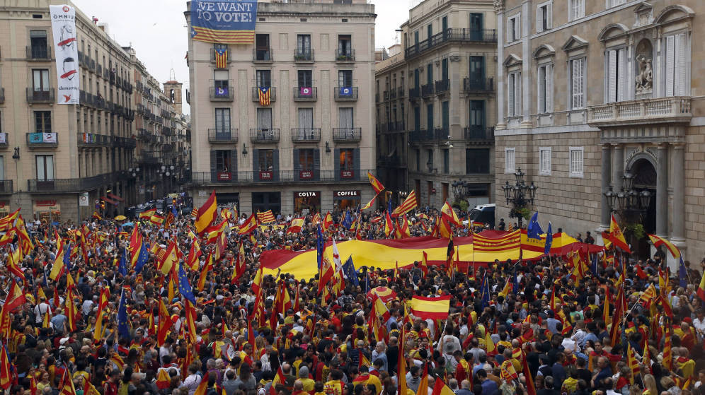 Manifestacincontrareferendumenplaasantjaume