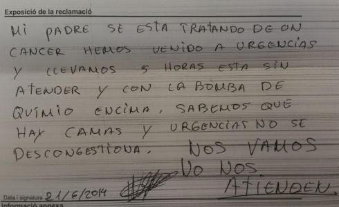 Quejas por el cierre de plantas y colapso en urgencias en el Hospital de Bellvitge