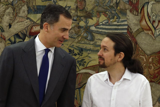 Felipe VI y Pablo Iglesias