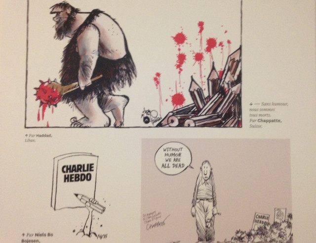 Cartel relacionado con Charlie Hebdo