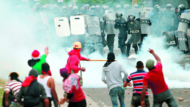 Partidarios Salvador Nasralla Alianza Policia