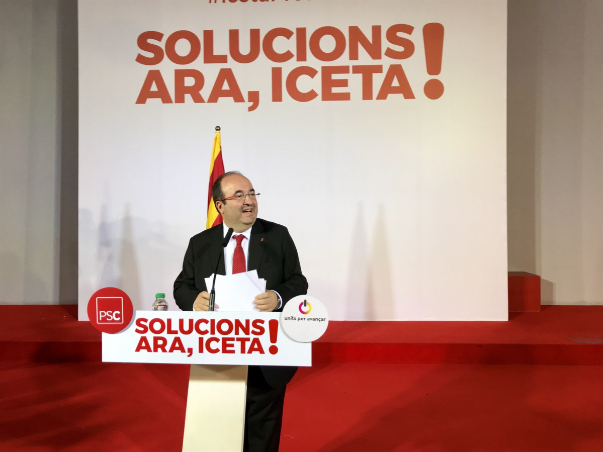 Miquel Iceta valora el 21 D