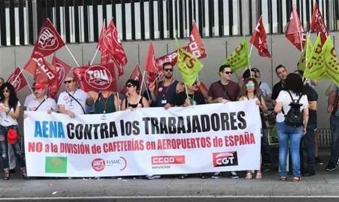 Ugt ccoo cafeeterias aeropuertos