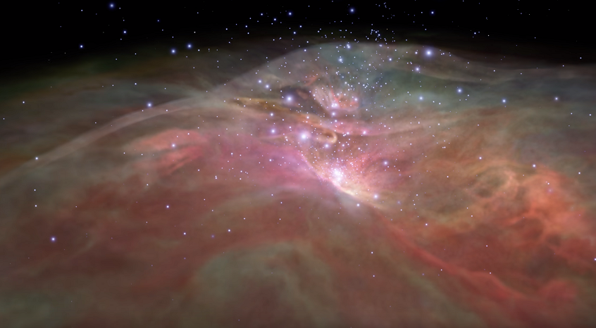 La nebulosa de Orion, en 3D