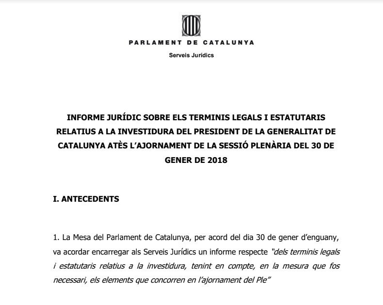 Informe letrados parlament