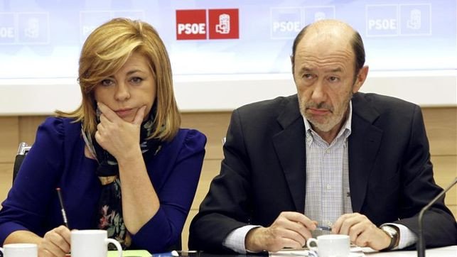 Elena Valenciano con pz rubalcaba psoe efe