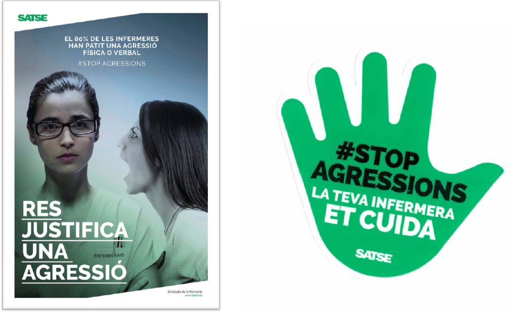 Campaña  satse stop agresiones