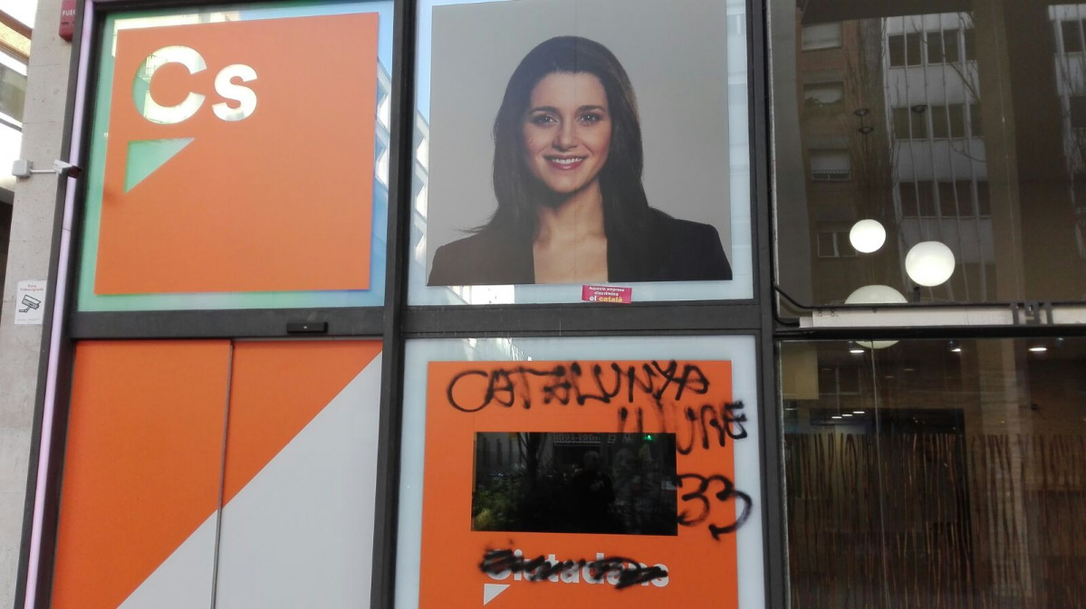 Pintadas en la sede de Ciudadanos