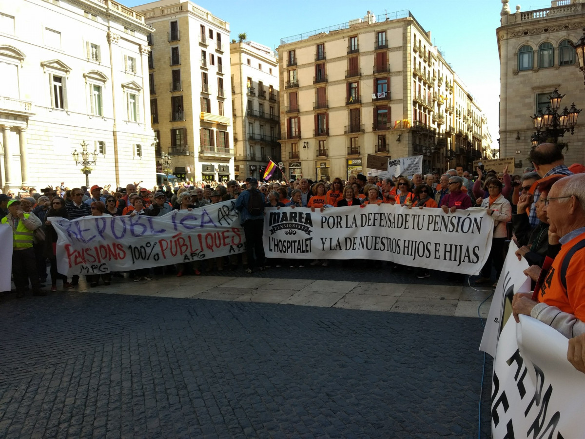 Manifestación barcelona pensiones