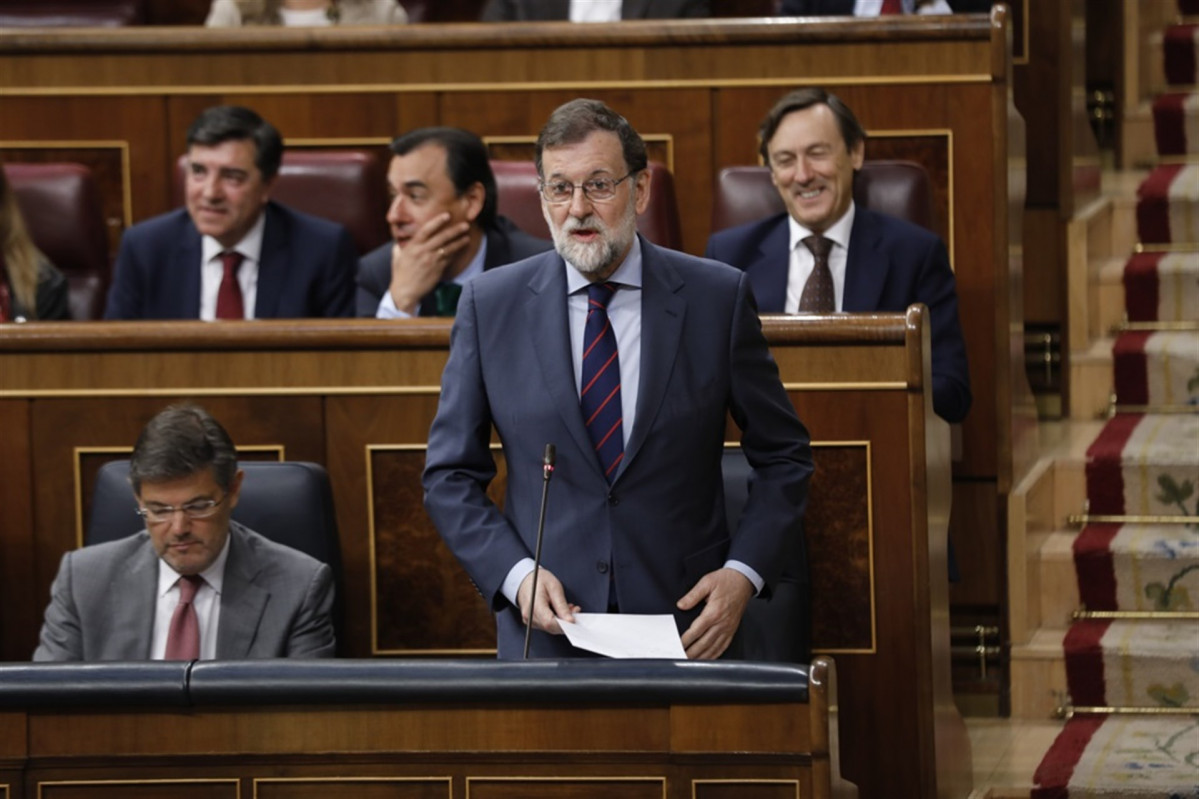 Rajoy en la sesión del congreso mayo 2018