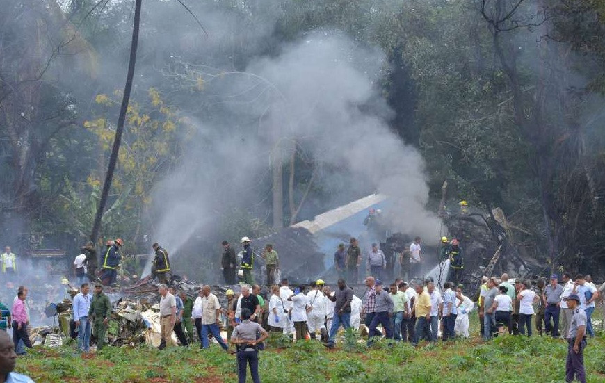 Accidente avión habana