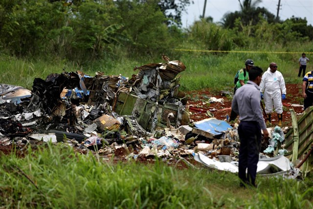 Accidente avion cuba