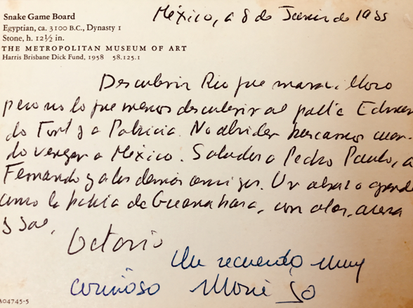 Tarjeta postal de octavio paz a edmundo font