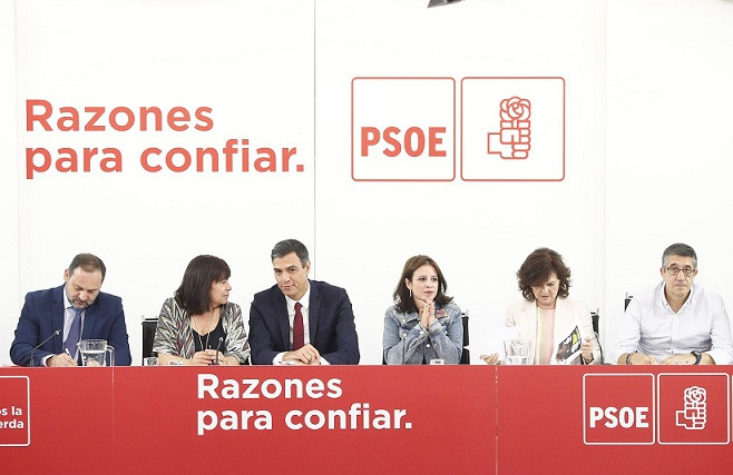 Ejecutiva psoe pedro sánchez carmen calvo 03092018