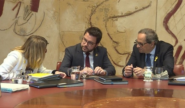 Quim torra elsa artadi pere aragones consell executiu 04092018