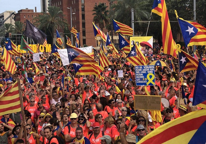 Manifestación diada 2018