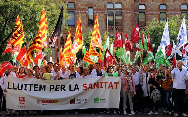 Protesta sanidad concertada precariedad manifestación 09102018