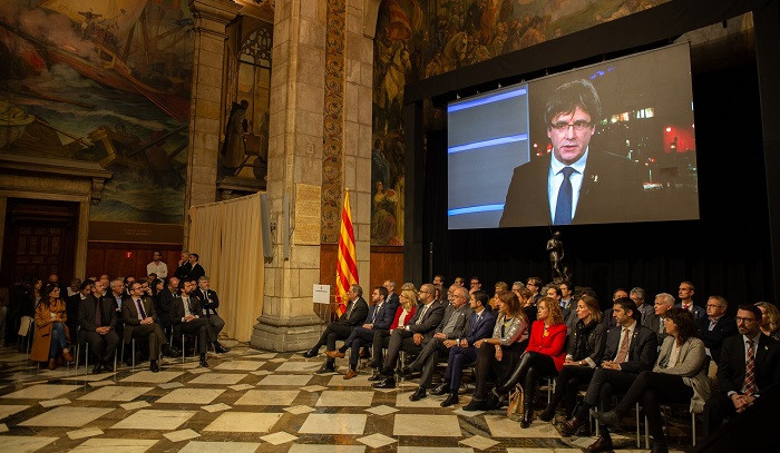 Presentaciu00f3n del Consell per la Repu00fablica en el Palacio de la Generalitat David Zorrakino