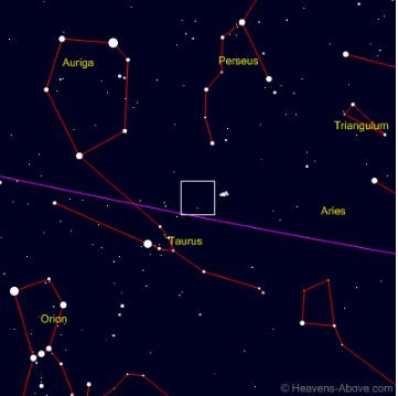 Posiciu00f3n del cometa el 16 de diciembre de 2018 Gru00e1fico Heavens Above