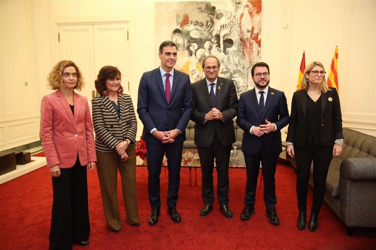 Consejeros ministros torra sánchez pedralbes