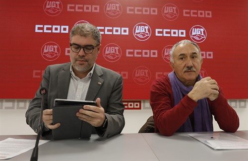 CC.OO y UGT preparan paros laborales