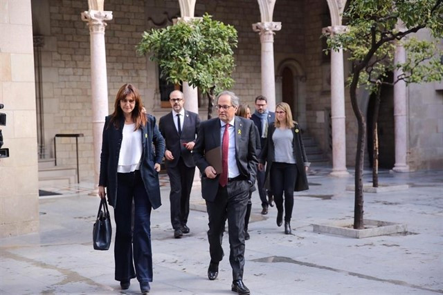 Quim Torra con consellers