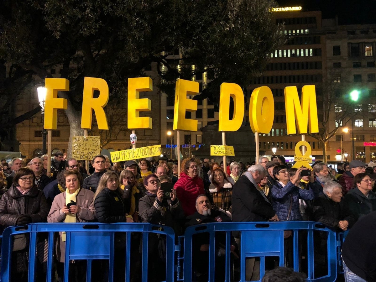 Manifestación por inicio juicio procés