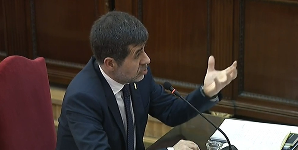 Jordi Sànchez en el juicio por el procés