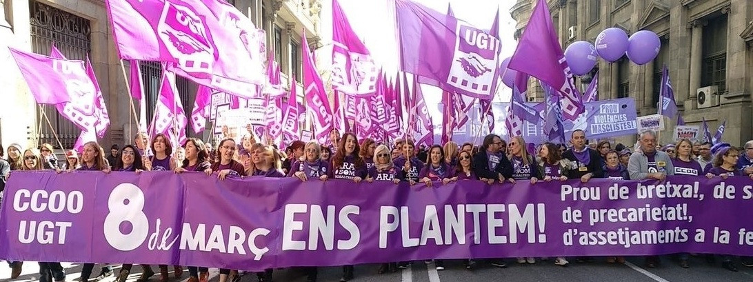 Manifestaciu00f3n 8m en barcelona