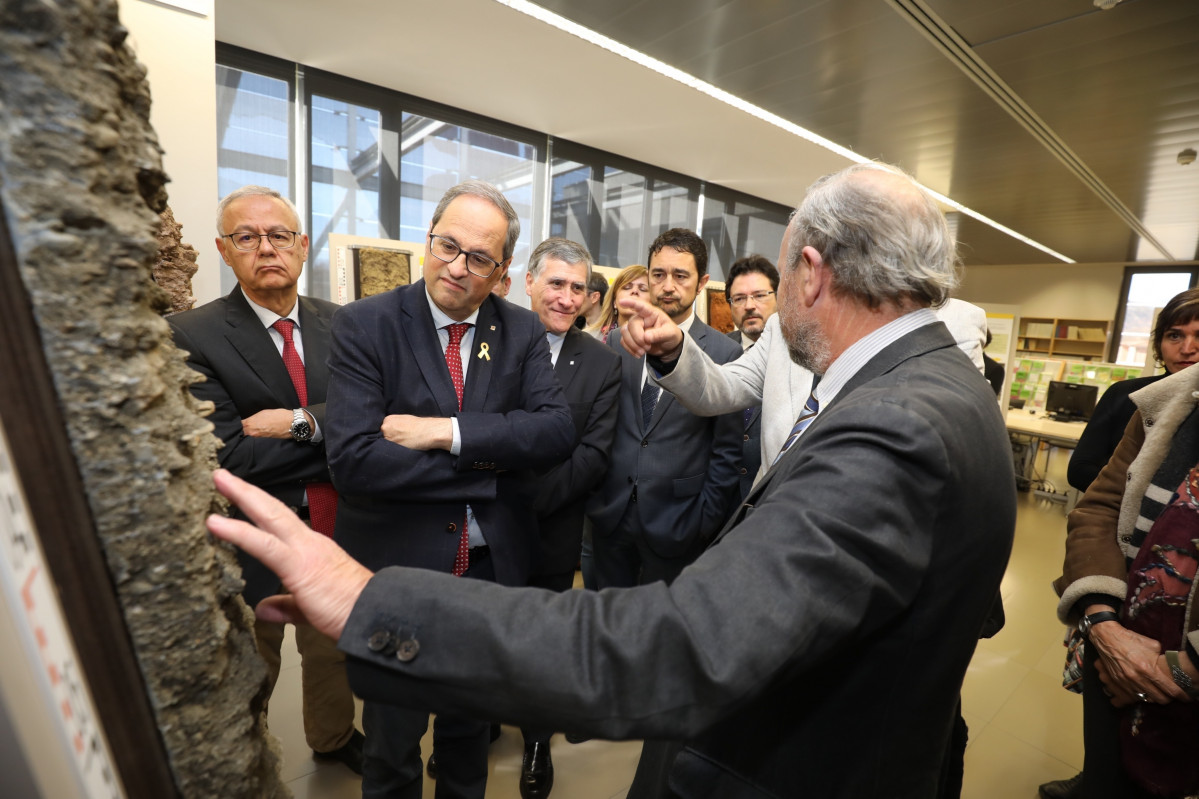 EuropaPress 1986623 El presidente de la Generalitat Quim Torra visita el Institut Cartogràfic i Geològic de Catalunya en Tremp (Lleida)