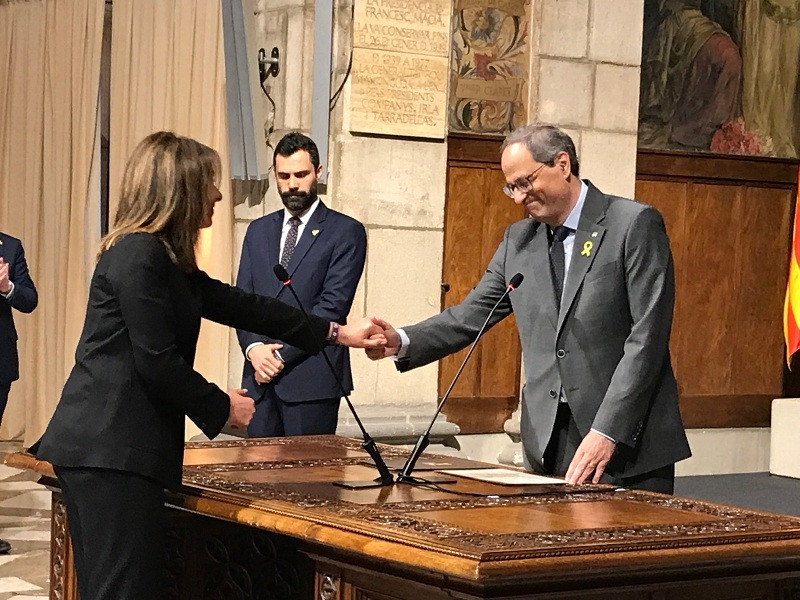 Toma de posesión de las conselleras M Budó y M Vilallonga