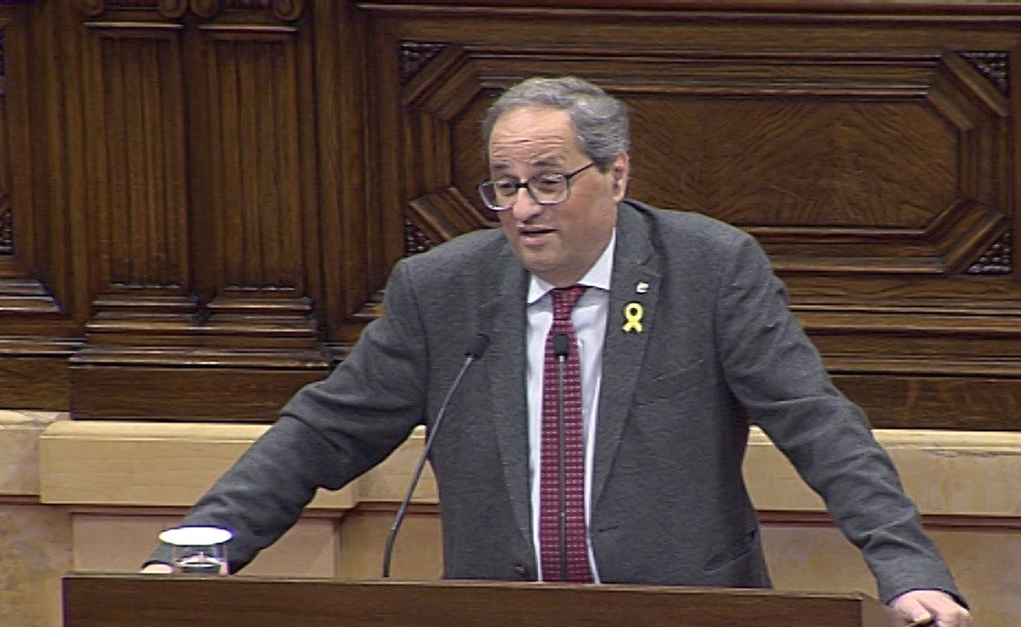 Torra asegura que dimitirá si no consigue la independencia