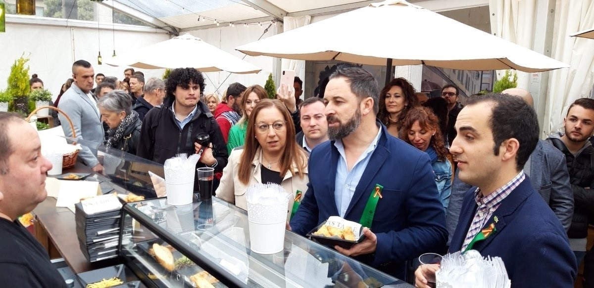 El presidente de Vox Santiago Abascal en Castellón