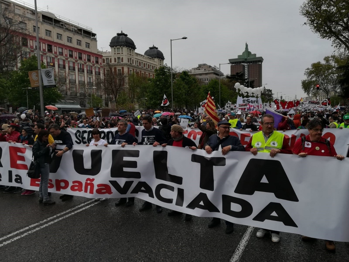 Manifestaciu00f3n espau00f1a vaciada