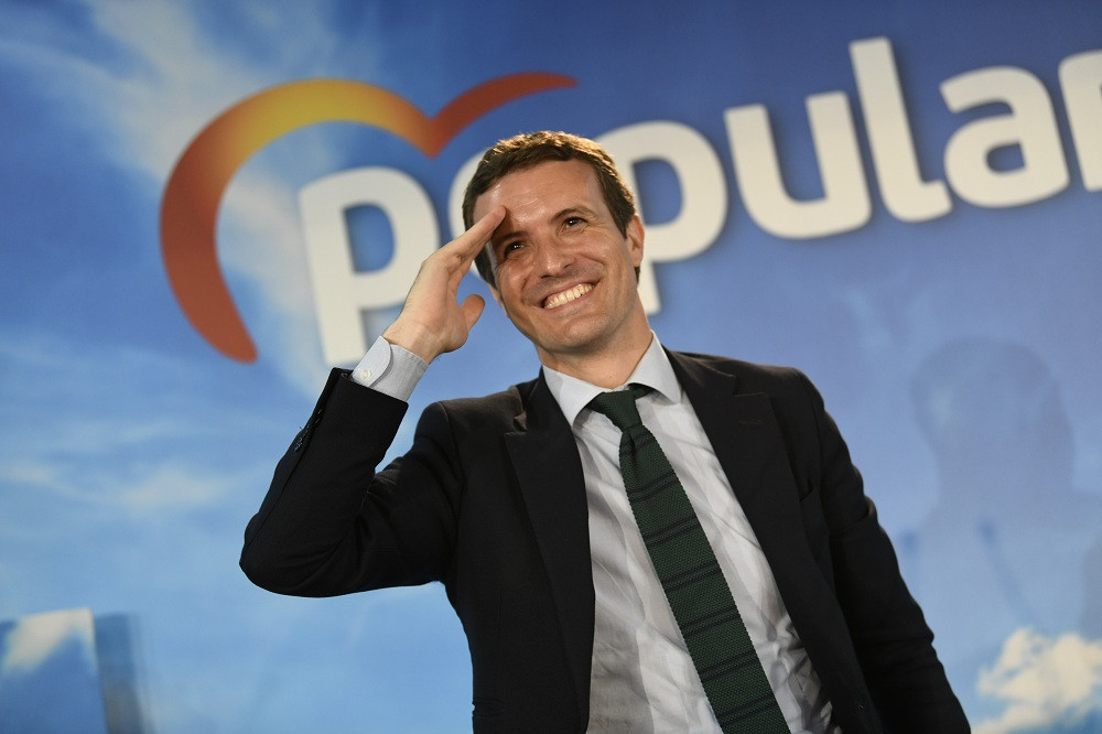 Pablo Casado en un acto público en Ciudad Real