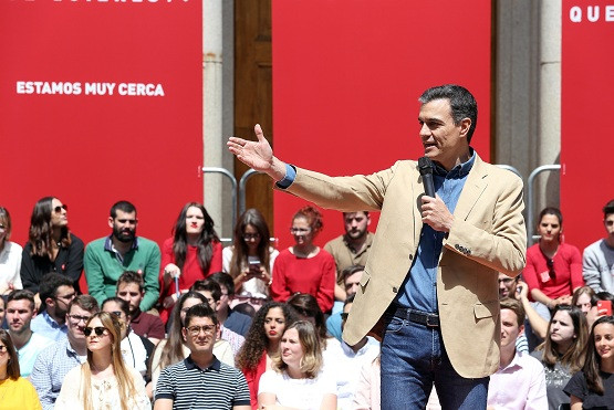 Pedro sánchez psoe imagen cierre campaña