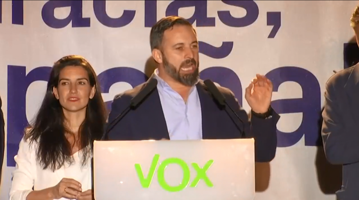 Abascal celebra el resultado de las generales