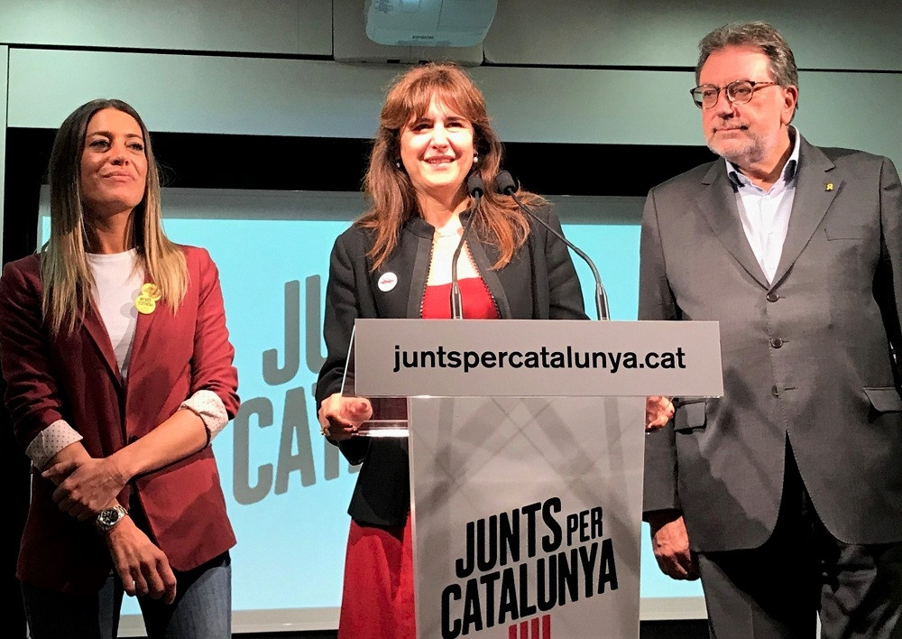 Míriam Nogueras Laura Borràs Josep Lluís Cleries JxCat