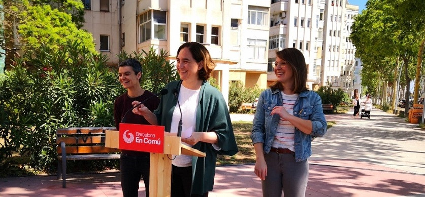 La alcaldesa de Barcelona y candidata de BComú a la Alcaldía Ada Colau