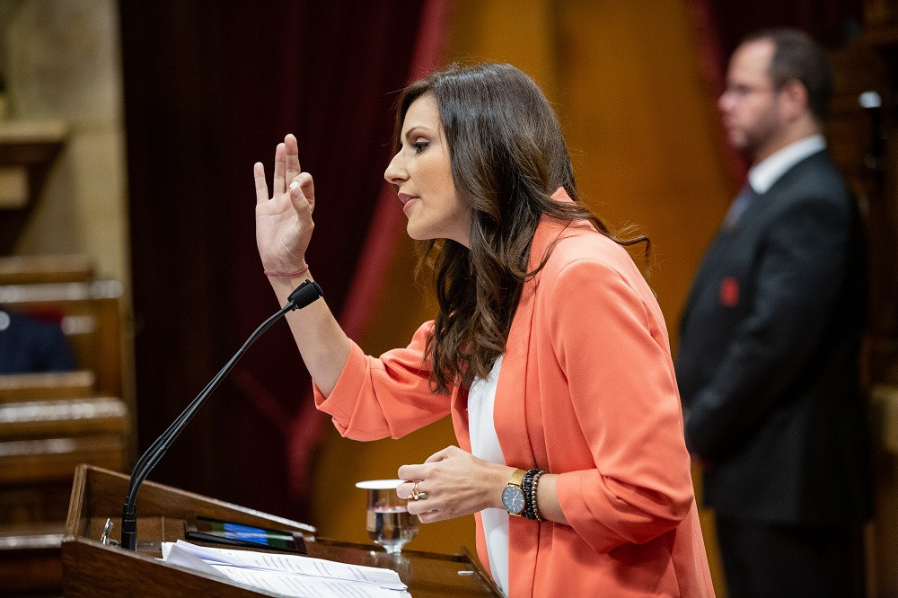 Lorena Roldán en el Parlament