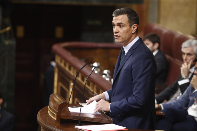 Segunda intervención de Pedro Sánchez en el debate de investidura