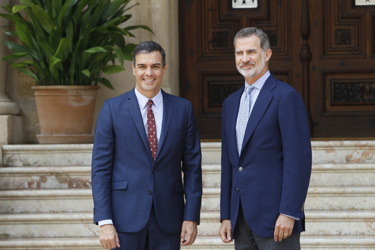 Felipe VI con el Rey en Marivent