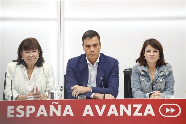 Pedro Sánchez en la reunión del Comité Federal