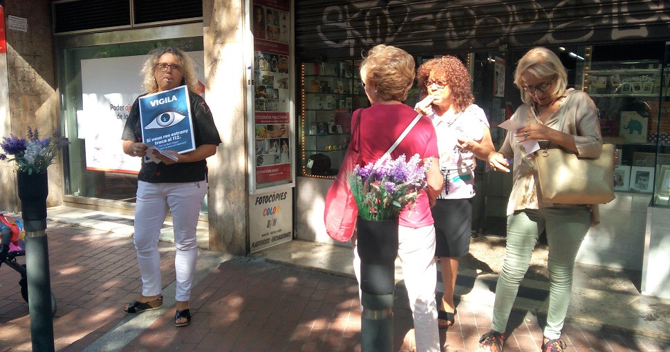 Protesta de comerciantes del barrio de Sant Antoni