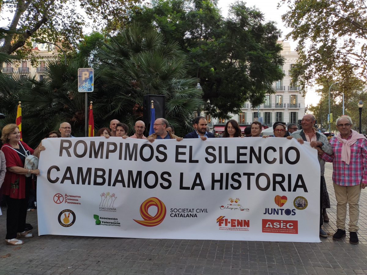 Acto de SCC para conmemorar la manifestación del 8 de octubre de 2017