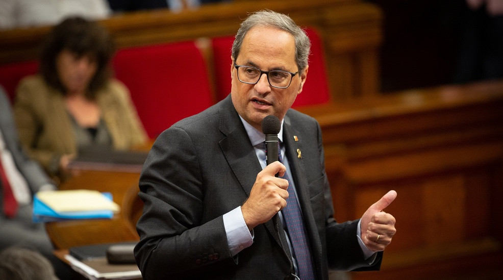 Quim Torra en el Parlament Octubre 2019