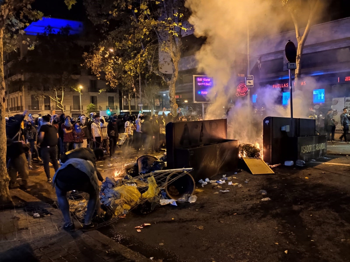 Barricada en Barcelona (imagen)