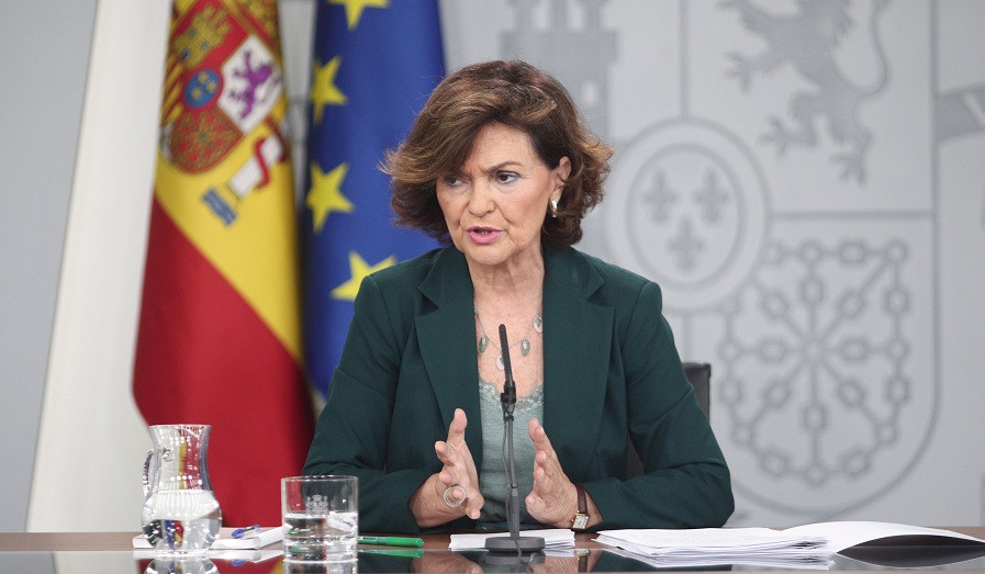 Carmen Calvo comparece tras la reunión del Consejo de Ministros