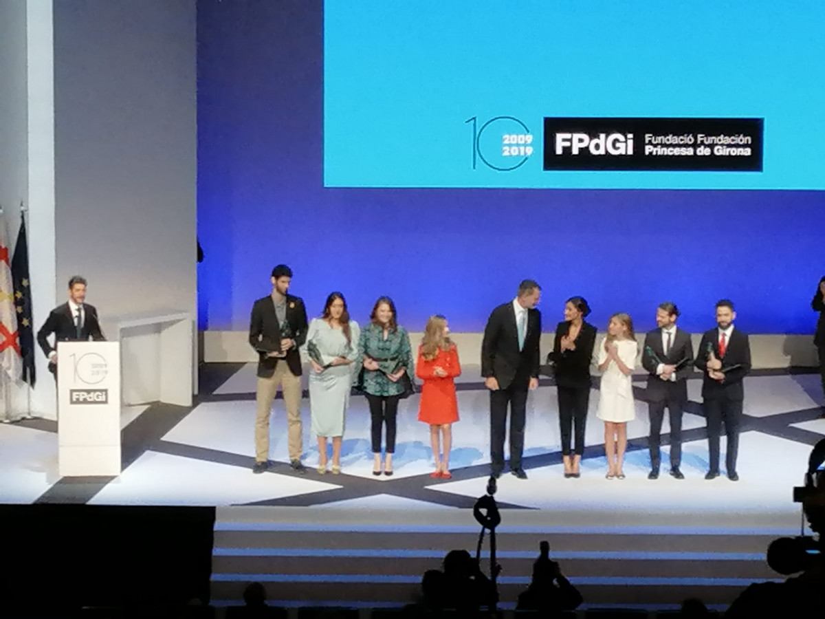 Rey con premiados Premio Princesa de Girona